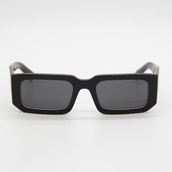 NEW PRADA PR06YS 09Q5S0 SQUARE BLACK PRADA SUNGLASSES PR06YSF 09Q-5S0 - Picture 4 of 13